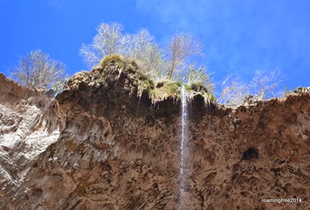 Water falling from above