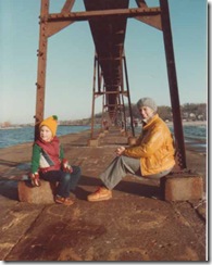 mf and h on pier xmas 82