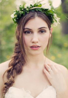 A beautifully relaxed hairstyle, ideal for a garden or beach wedding