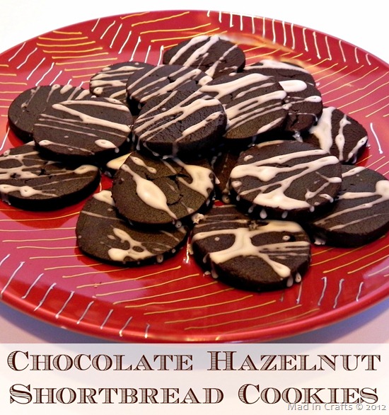 chocolate hazelnut shortbread cookie recipe