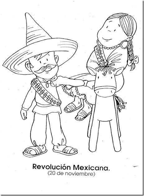 REVOLUCION MEXICANA PARA COLOREAR