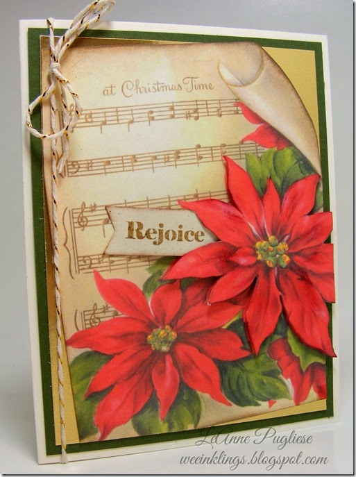 LeAnne Pugliese WeeInklings Merry Monday 109 Crafty Secrets Christmas Card