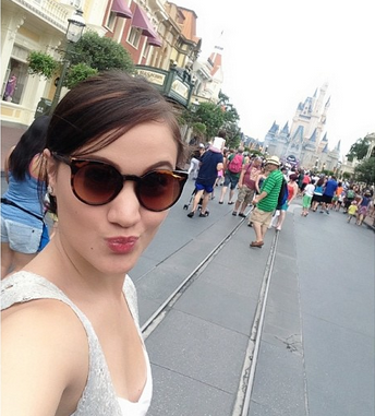 Melissa Ricks in Disney World