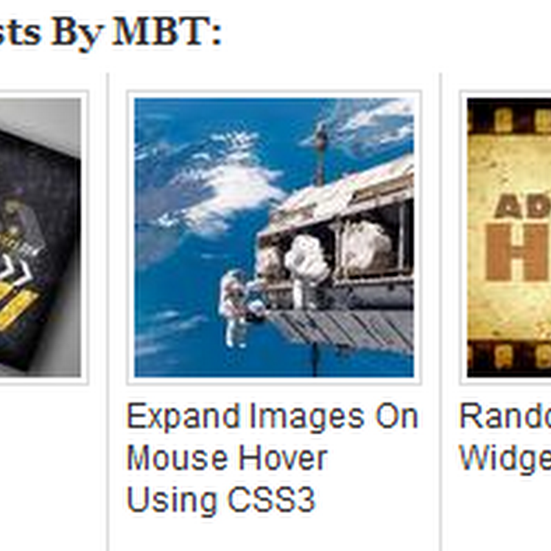 Related Posts Widget For Blogger - Optimized Version