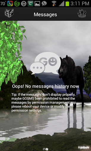 Wolf Go SMS Pro Theme