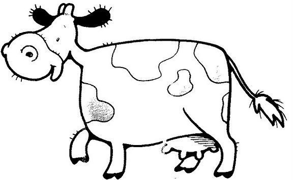 Dairy Cow Coloring Page Printable