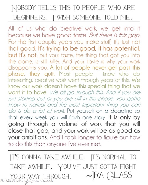 Ira Glass Creative Quote