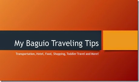 My Baguio Traveling Tips