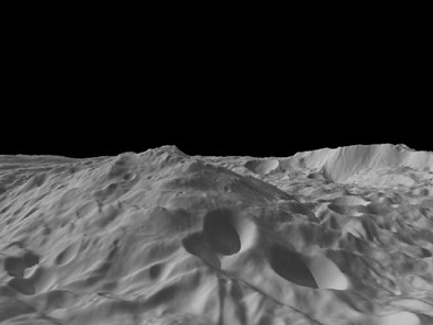 montanha do asteroide Vesta