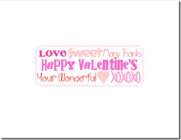 Printable Valentine's Candy Bar Wrapper