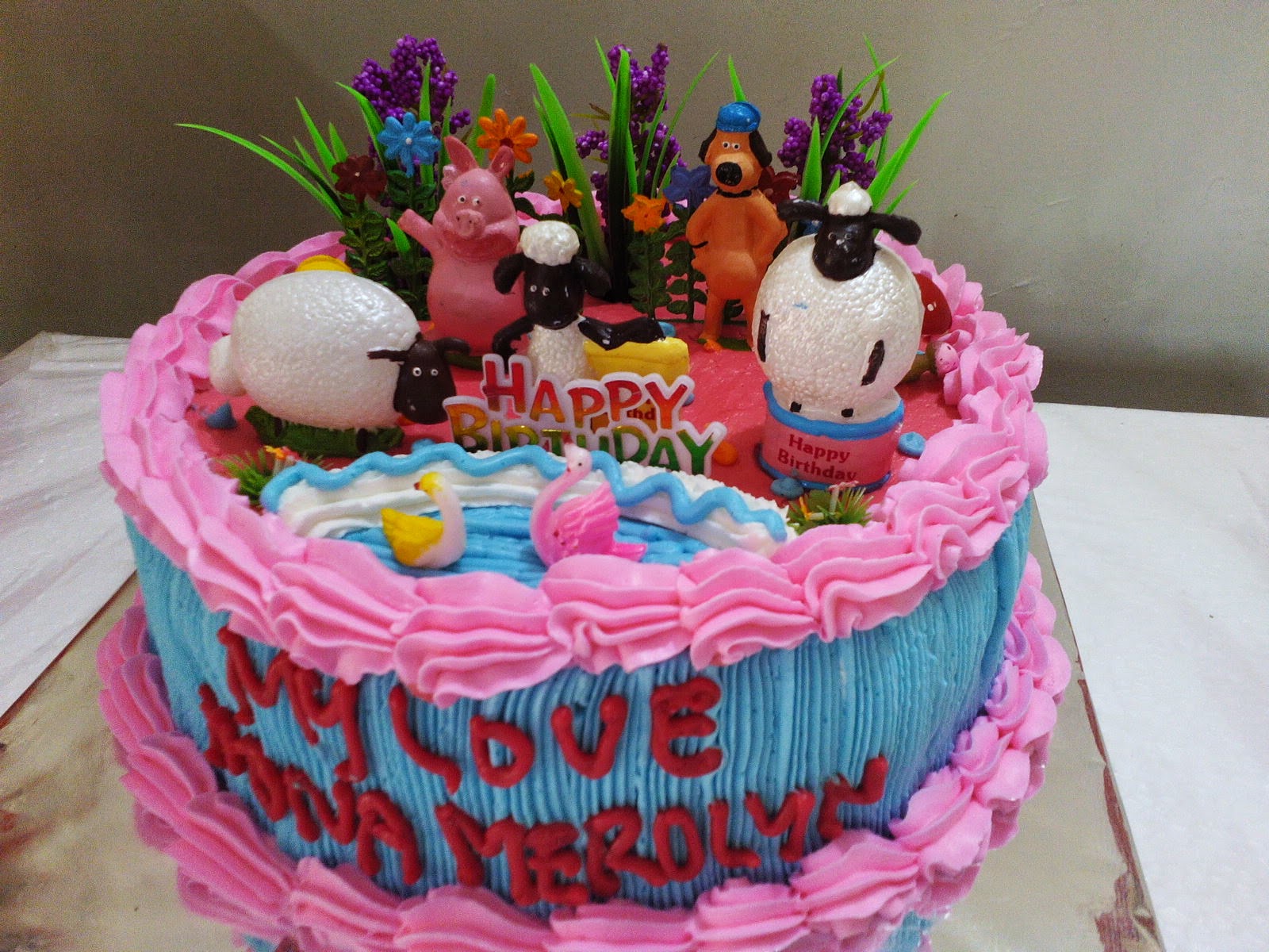 Toko Kue Bolu Enak Shaun the sheep birthday cake