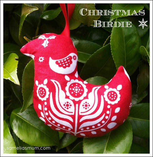 Christmas Birdie Ornament 4
