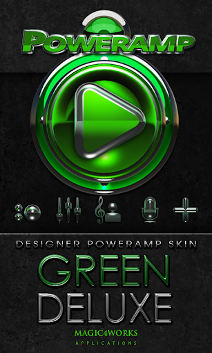 Poweramp skin Green Deluxe