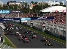 La partenza del gran premio d'Australia 2011
