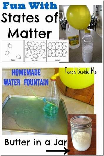Hands on Activities to Learn about States of Matter - fun science experiments for elementary homeschoolers Hands on Activities to Learn about States of Matter - fun science experiments for elementary homeschoolers