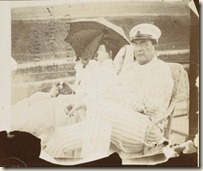 Misia et Alfred Edwards sur leur yacht