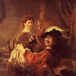 91 - Rembrandt - El pintor y Shaskjia