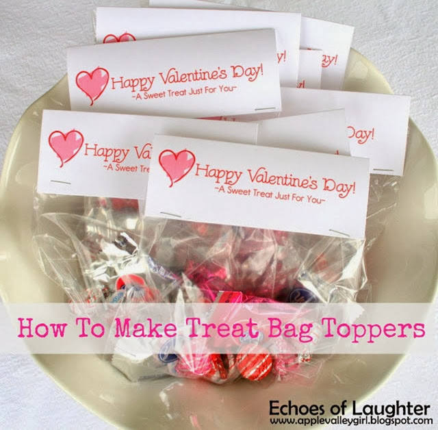 Valentine's Treat Bag Toppers 