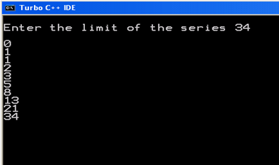Write a program to print the Fibonacci series ? | C Programming