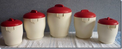 red canisters