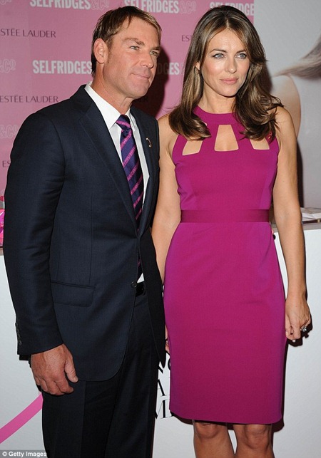 Liz Hurley and Shane Warne's Breast Cancer Awareness campaign