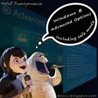 Windows8 Advanced options (Hotel transynvania)