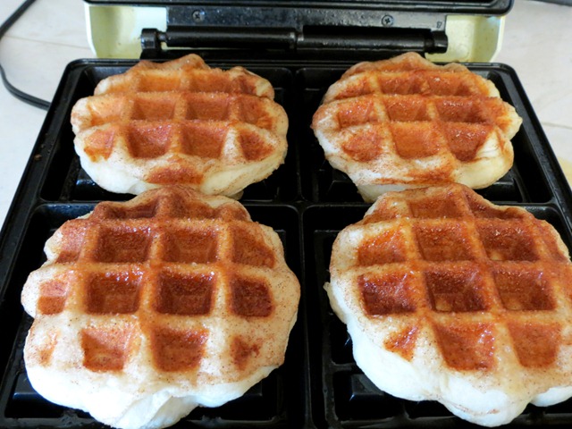 cinnamon sugar waffle biscuits fast cheap easy 2