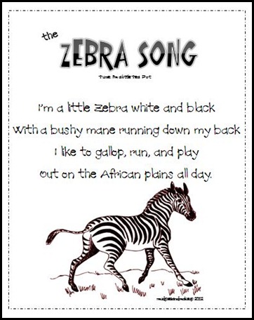 Zebra Song