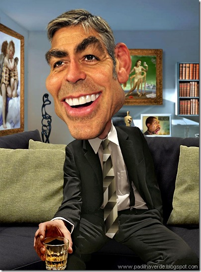 Caricatura George Clooney