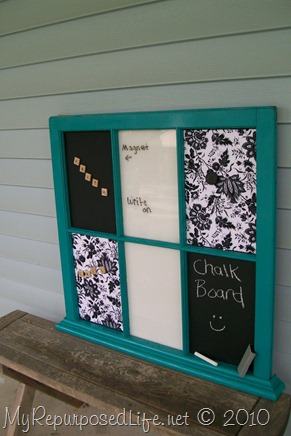 My Repurposed Life - Window Memo Board