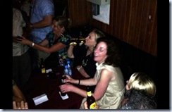 Hilary clinton drinking with Mc Cain