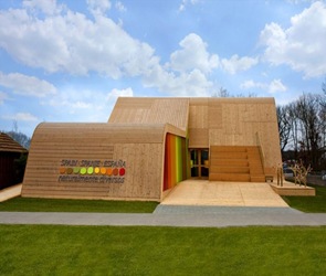 Fachada Pabellón Diseño Pabellón Español Floriade 2012