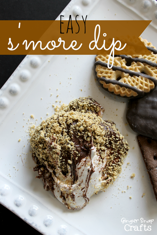 Easy S'more Dip with Hershey's Spread at GingerSnapCrafts.com #SpreadPossibilites #HersheysHeros #spon