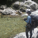 入渓点の三面川本流