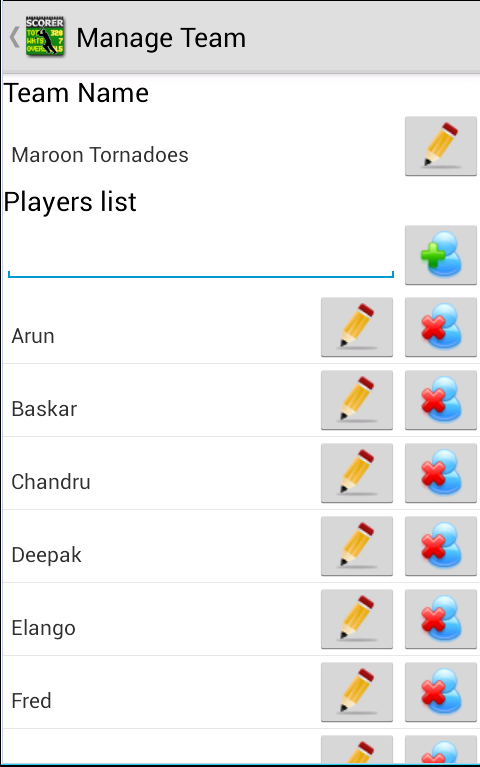 Best Cricket Scorer FULL Screen 2