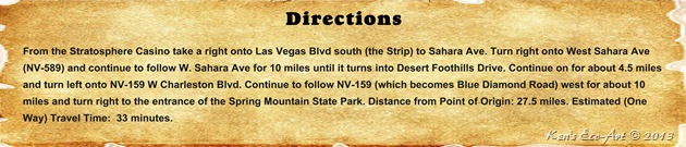 Directions - Spring Mountain Ranch State Park