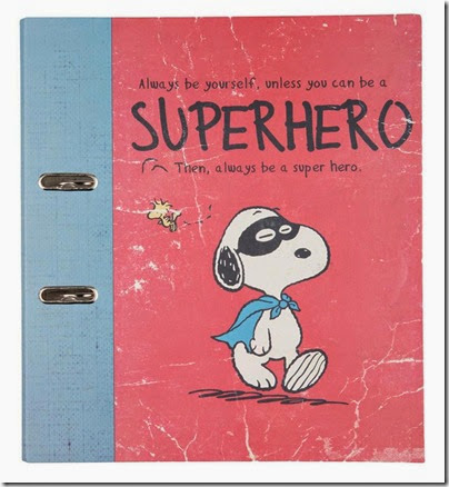 Typo by Cotton On Peanuts A4 Arch Lever Binder Snoopy Hero