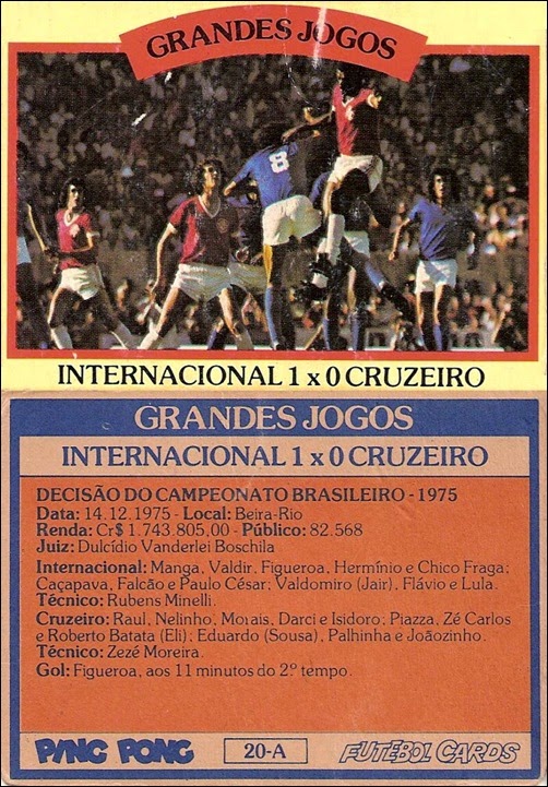 20-A - Internacional 1x0 Cruzeiro