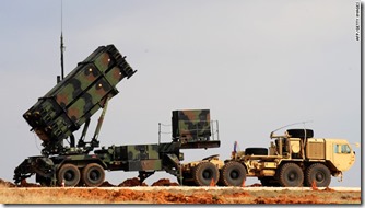 A Patriot missile launcher system is pictured at a Turkish military base in Gaziantep on February 5, 2013. The United States, Germany and the Netherlands committed to send two missile batteries each and up to 400 soldiers to operate them after Ankara asked for help to bolster its air defences against possible missile attack from Syria. AFP PHOTO/BULENT KILICBULENT KILIC/AFP/Getty Images