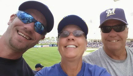 Brewer game with Eric at Maryvale