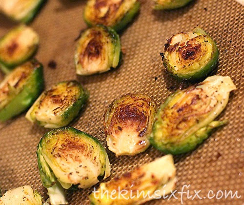Baked brussels sprouts
