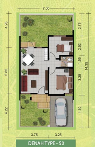 19 konsep terkini desain rumah sederhana luas tanah 50 meter