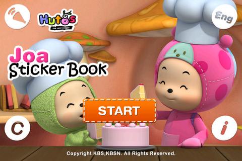 Android application Hutos Joa Sticker Book screenshort