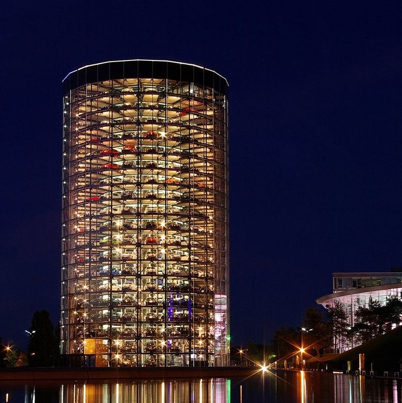 Volkswagen’s Car Towers at Autostadt in Wolfsburg, Germany ...