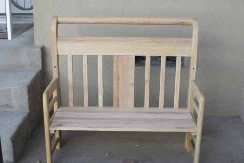 toddler bed repurposed bench photo prop