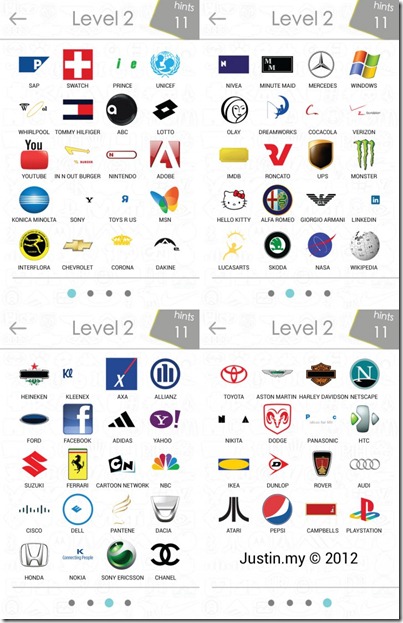 Logos Quiz Answers Level 1 and 2