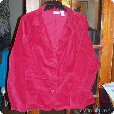 red velveteen jacket