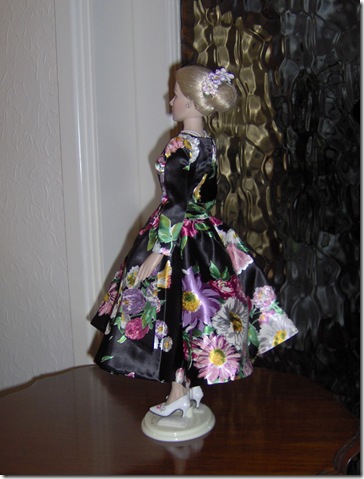 Grace Kelly Black Print Dress 8