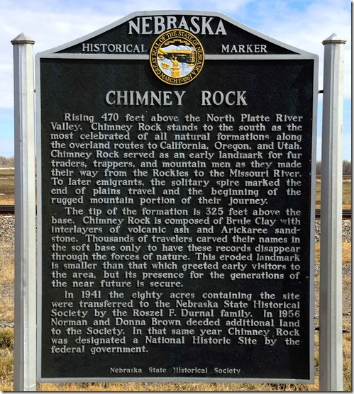 Chimney Rock Sign