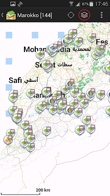 Geocaches mit KarteM.png c:geo Geocaches auf Karte